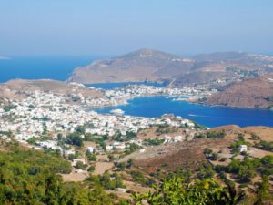 Auf der griechischen Insel Patmos hat der Apostel Johannes die Vision aus seiner Offenbarung