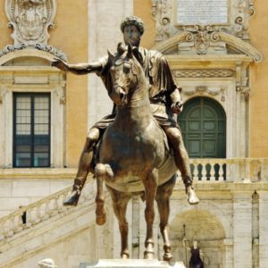 Reiterstatue von Kaiser Mark Aurel in Rom