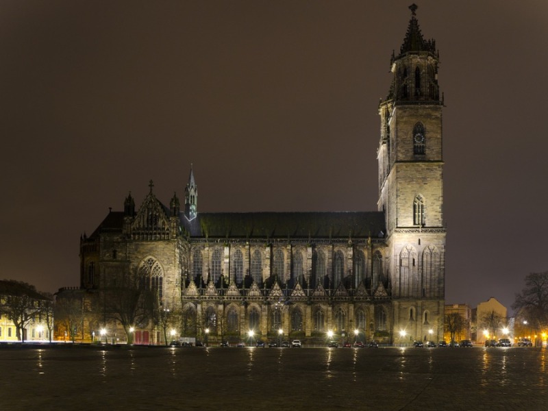 Otto der Große erhielt im Jahr 967 die Erlaubnis, das Erzbistum Magdeburg zu gründen. Kathedrale des Erzbistums Magdeburg gegründet von Otto dem Großen.