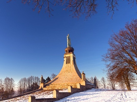 Friedensdenkmal auf der Pratzener Höhe in Erinnerung an die Schlacht von Austerlitz