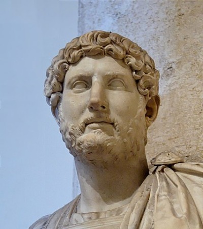 Büste von Kaiser Hadrian im Kapitolinischen Museum. Kaiser Hadrian Büste