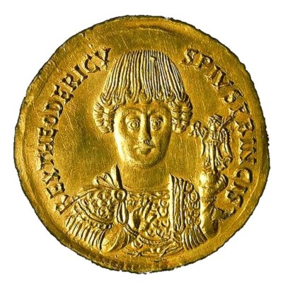 Theoderich der Große Münze mit Abbild