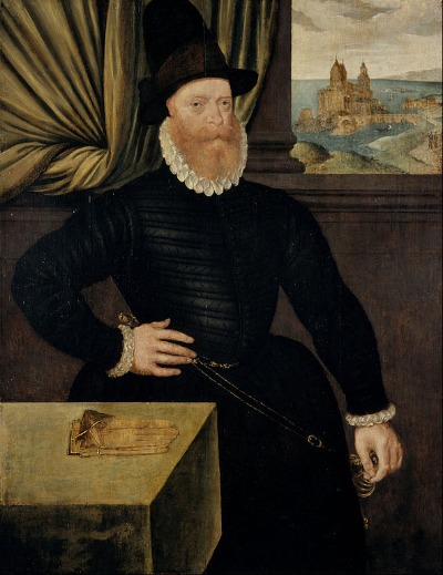 James Douglas, 4. Earl of Morton, regierte im Namen von König Jakob VI. in Schottland. James Douglas, 4. Earl of Morton Porträt