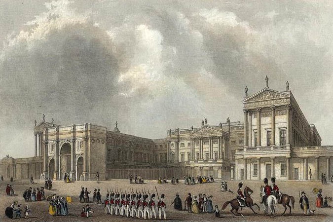 Buckingham Palace um 1837