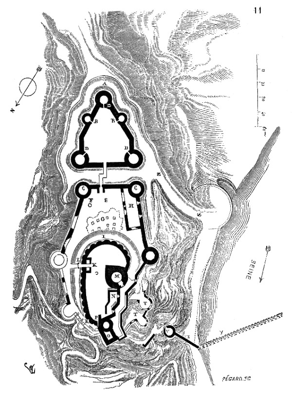 Château Gaillard wurde von Richard I. Löwenherz erbaut. Château Gaillard