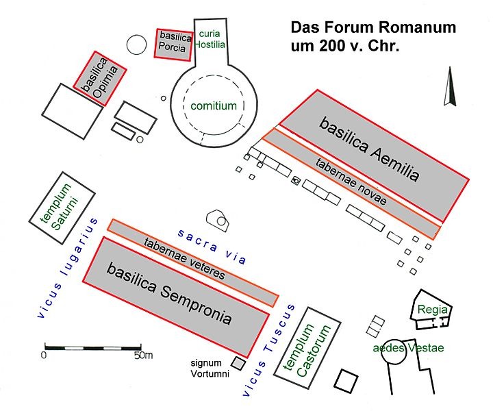 Forum Romanum Karte