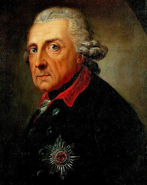 Friedrich II. der Große gemalt von Anton Graff im Jahr 1781. Friedrich II. der Große