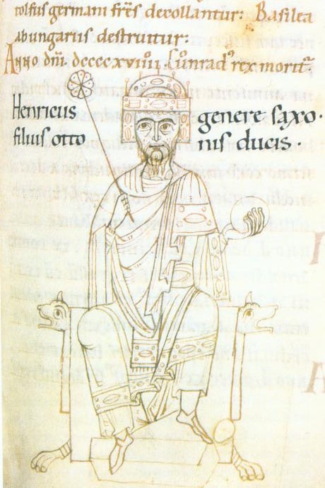 Die Kaiserchronik von Heinrich V. zeigt Heinrich I. als deutschen König. König Heinrich I.