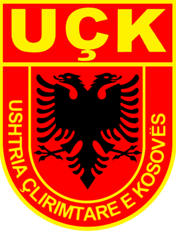 Die UÇK führte einen erfolgreichen Aufstand gegen das serbische Regime durch. Wappen UÇK