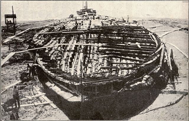 Kaiser Caligula ließ die Nemi-Schiffe bauen. Nemi Schiff