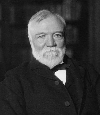 Andrew Carnegie engagierte sich als Philanthrop für die Gesellschaft. Andrew Carnegie 1905