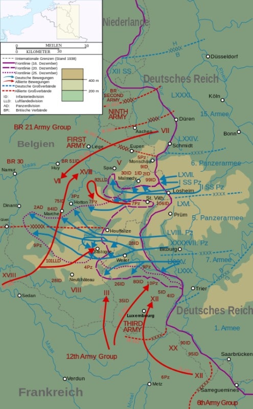 Ardennenoffensive Karte