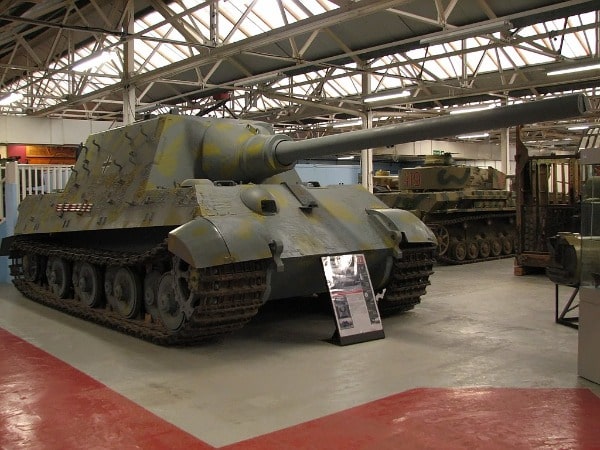Otto Carius befehligte eine Kompanie mit fünf Jagdtigern. Jagdtiger Bovington Tank Museum Foto